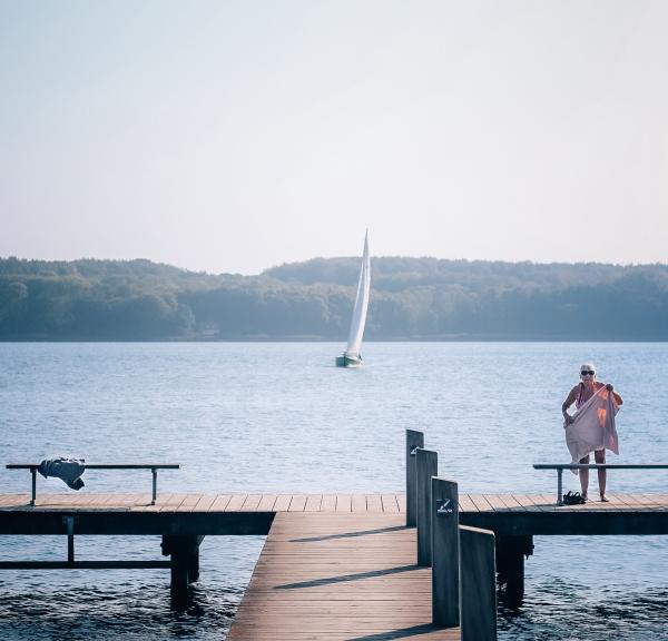 Sommer ved sundet, Svendborg, Rantzausminde