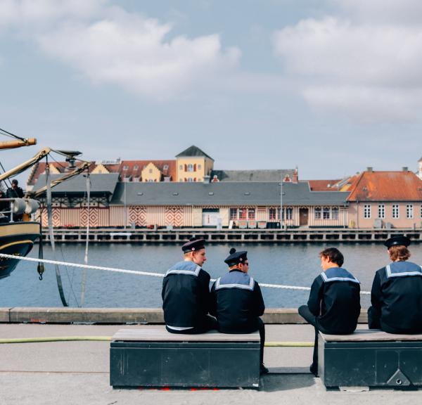 Svendborg Havn, besøg af Georg Stage