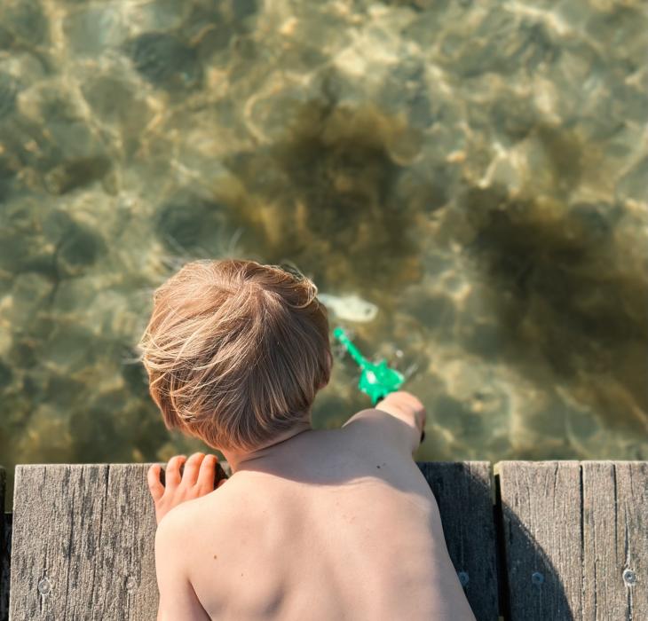 Krabbefangst i Svendborg, Sommer ved Sundet